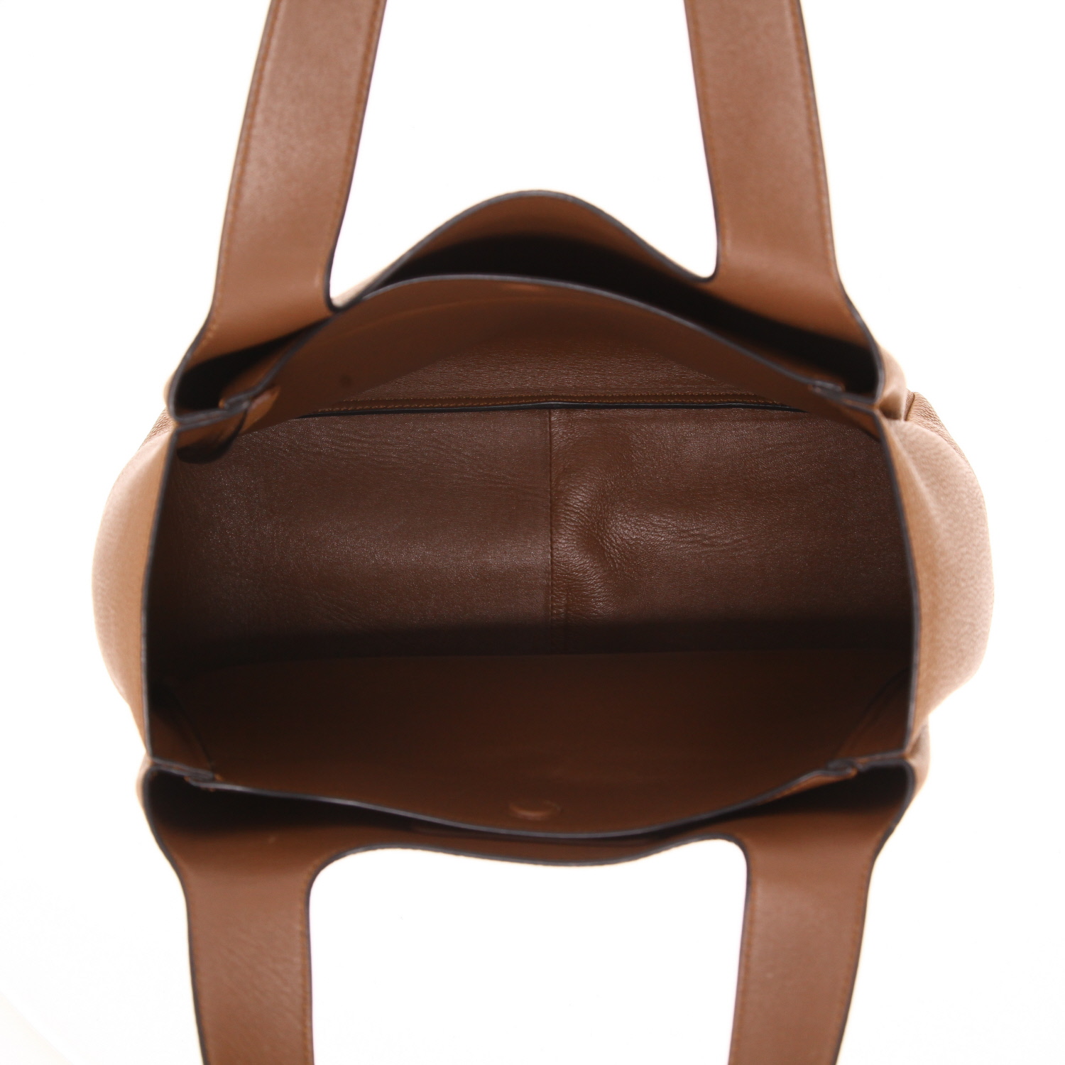 Sac à main Prada  Dynamique en cuir grainé marron - Detail D3