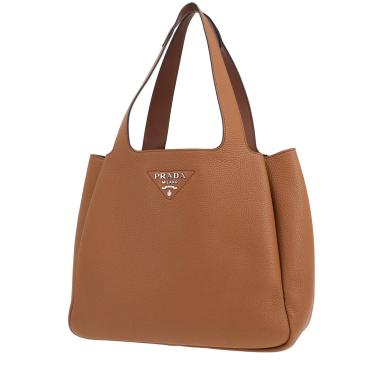 Bolso Prada «Dynamique» de piel granulada marrón