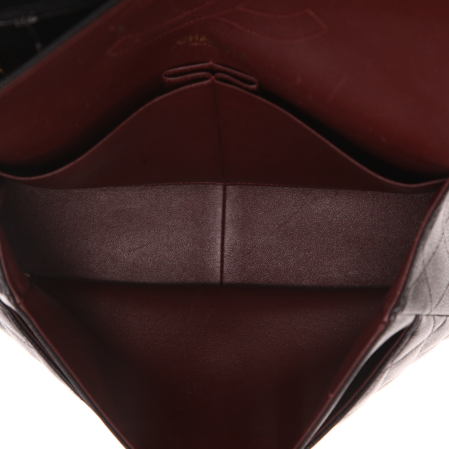 Sac bandoulière Chanel  Timeless Jumbo en cuir grainé matelassé noir - Detail D3