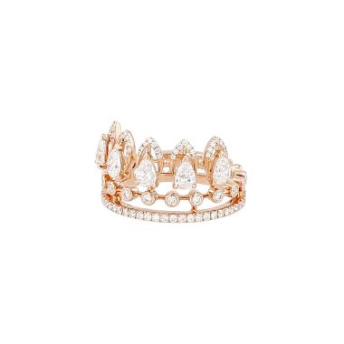 Anello Messika Desert Bloom in oro rosa e diamanti