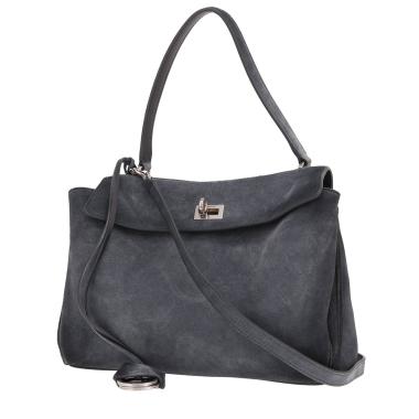 Balenciaga handbag   in grey suede calfskin