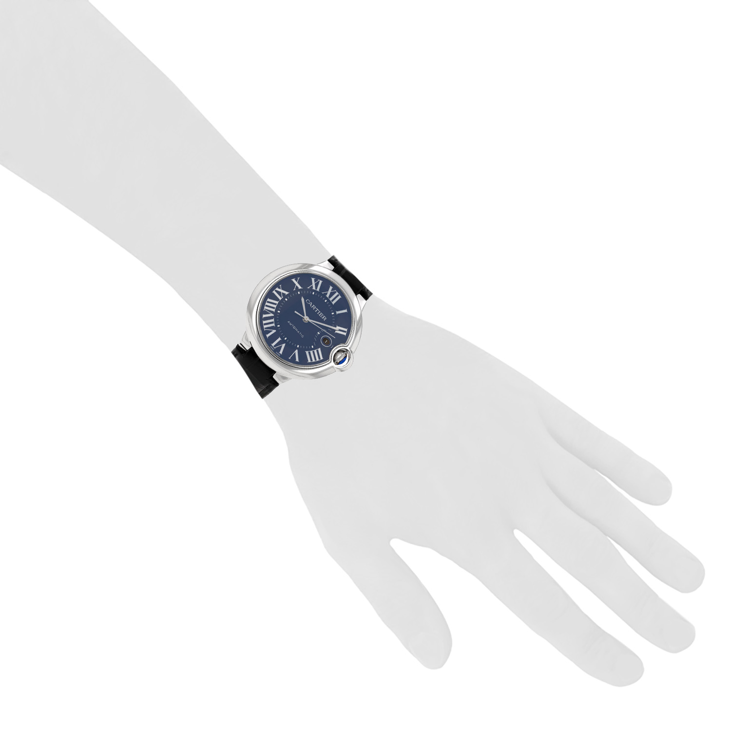 Cartier Ballon Bleu de Cartier watch in steel, Ref: Cartier - 3765  Circa 2021 - Detail D1