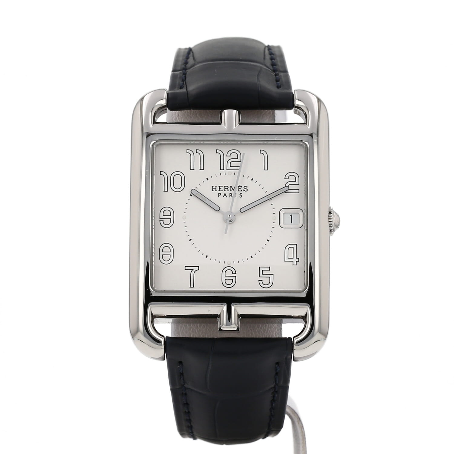 Hermès Cape Cod watch, size XL, in steel. Ref: Hermès - CC1.810. Circa 2008 - Detail D3