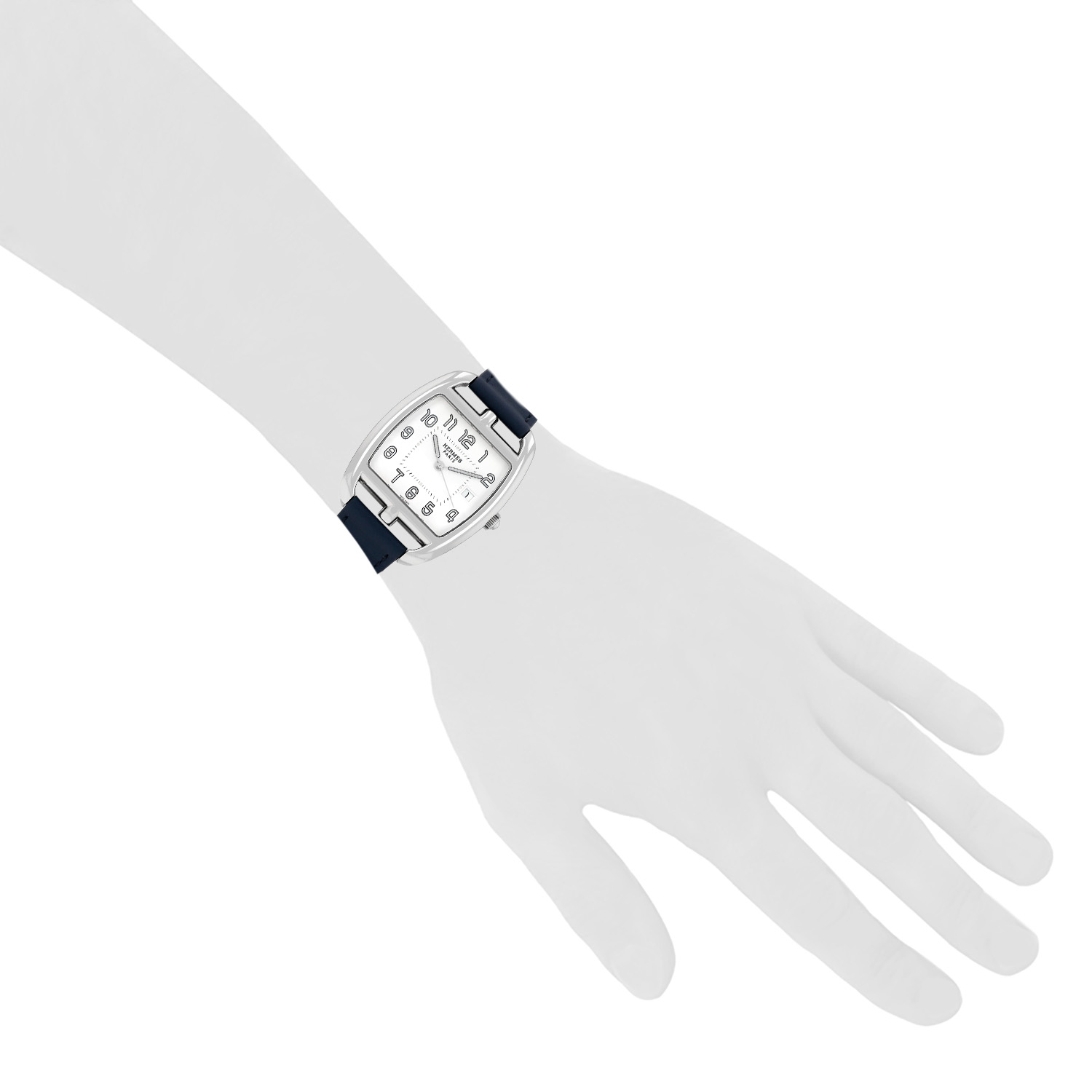 Reloj Hermès Cape Cod Tonneau de acero. Ref.: Hermès - CT1.210. Alrededor de 2010 - Detail D1