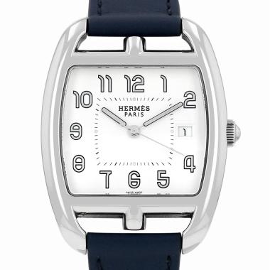 Hermès Cape Cod Tonneau watch in steel Ref: Hermès - CT1.210  Circa 2010