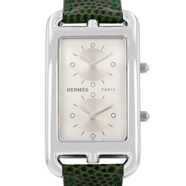 Hermès Cape Cod Nantucket watch, large model, in steel. Ref: Hermès - CC3.510. Circa 2010
