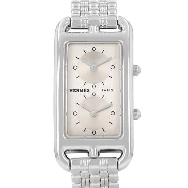 Reloj Hermès Cape Cod Nantucket, modelo pequeño, de acero. Ref.: Hermès - CC3.210. Alrededor de 2010