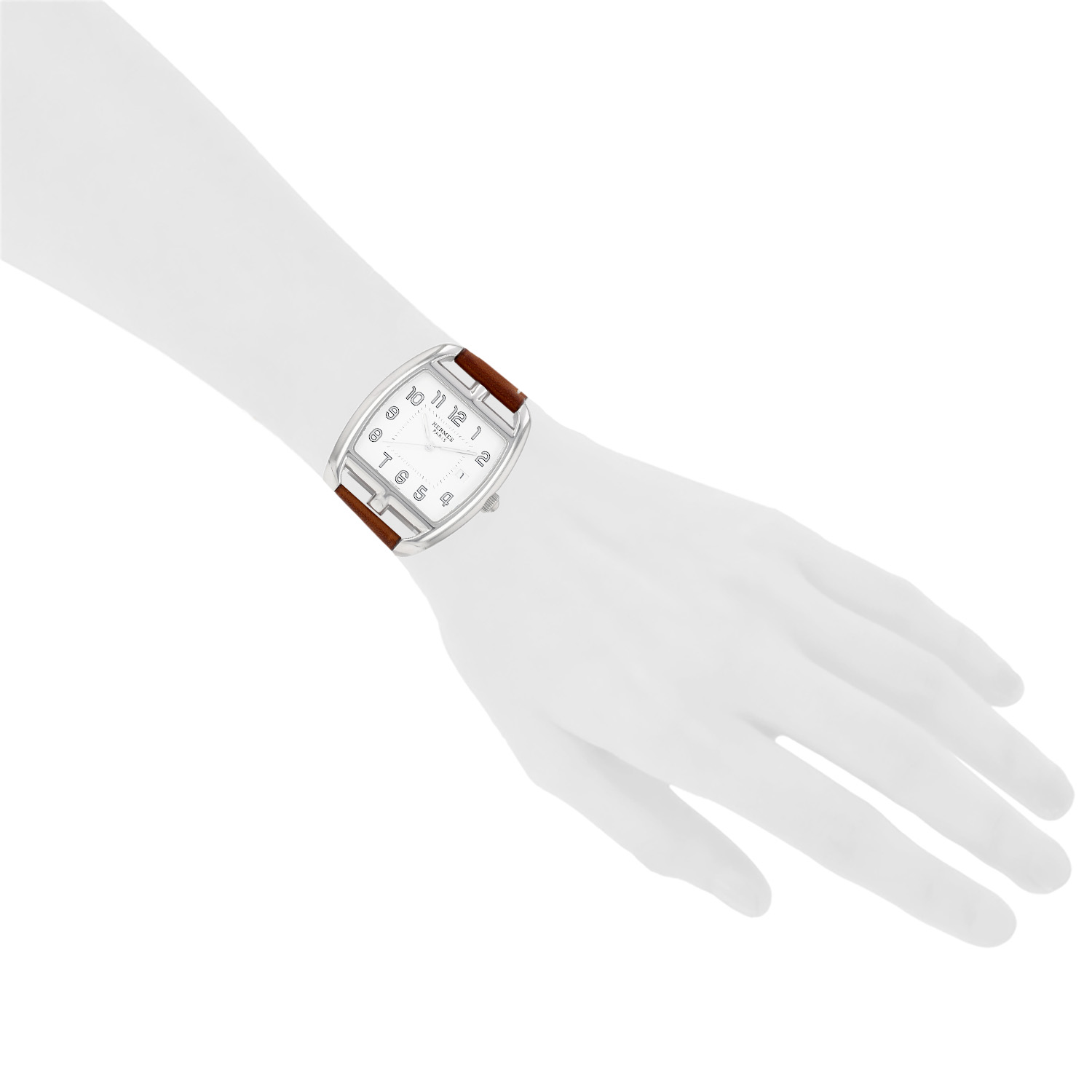 Reloj Hermès Cape Cod Tonneau de acero. Ref.: Hermès - CT1.710. Alrededor de 2010 - Detail D1