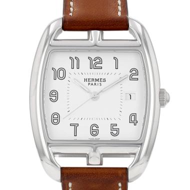 Montre Hermès Cape Cod Tonneau en acier Ref: Hermès - CT1.710  Vers 2010