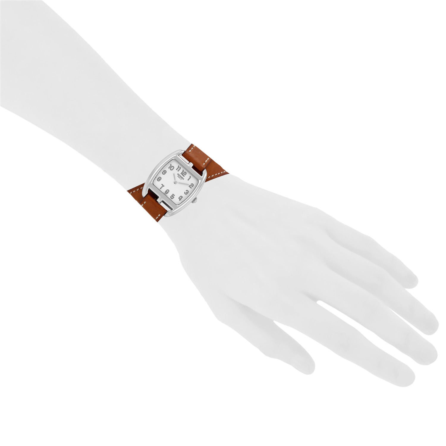 Reloj Hermès Cape Cod Tonneau de acero. Ref.: Hermès - CT1.210. Hacia el año 2000 - Detail D1