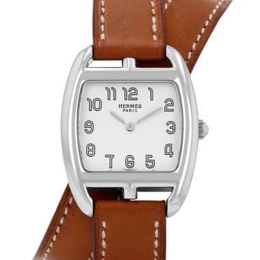 Montre Hermès Cape Cod Tonneau en acier Ref: Hermès - CT1.210  Vers 2000