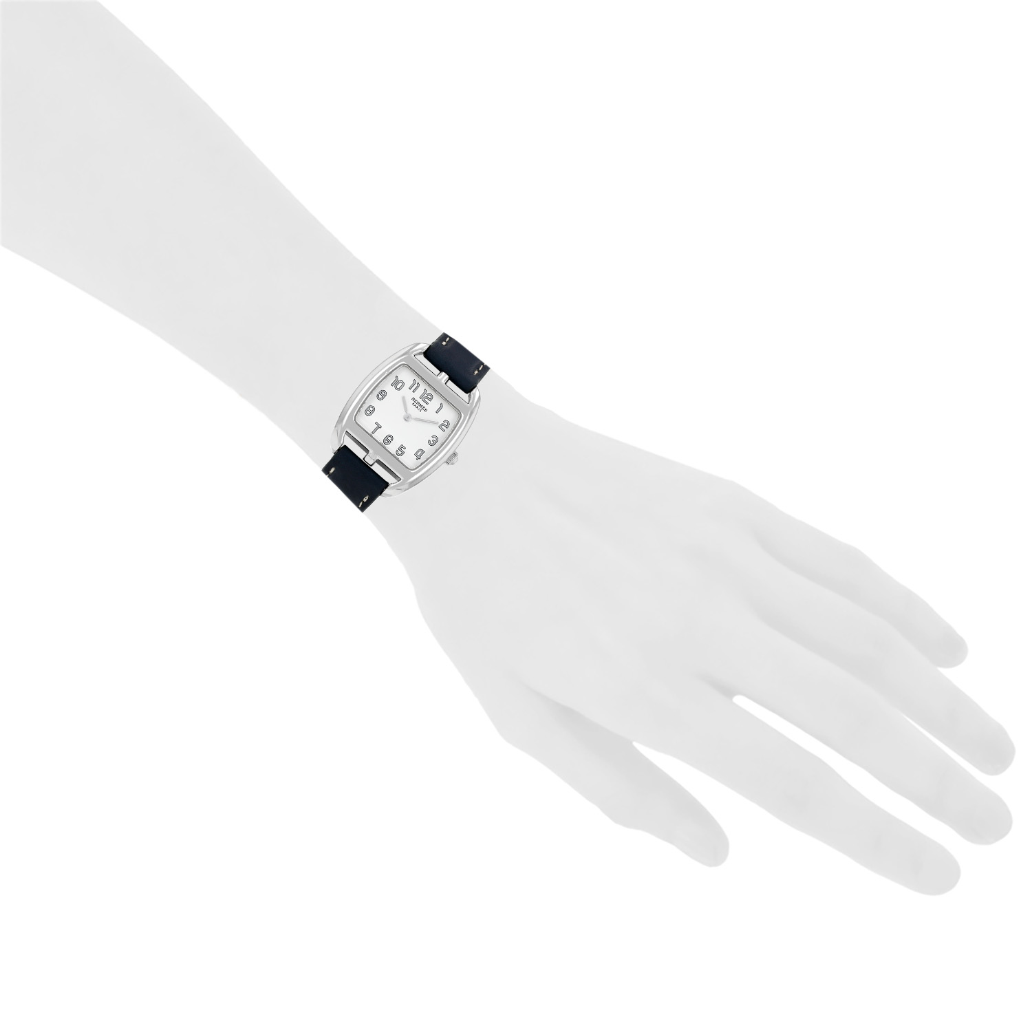 Reloj Hermès Cape Cod Tonneau, modelo pequeño, de acero. Ref.: Hermès - CT1.210. Hacia 2010 - Detail D1