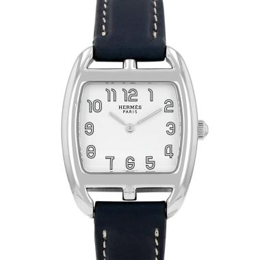 Orologio Hermès Cape Cod Tonneau, modello piccolo, in acciaio, Rif.: Hermès - CT1.210, intorno al 2010