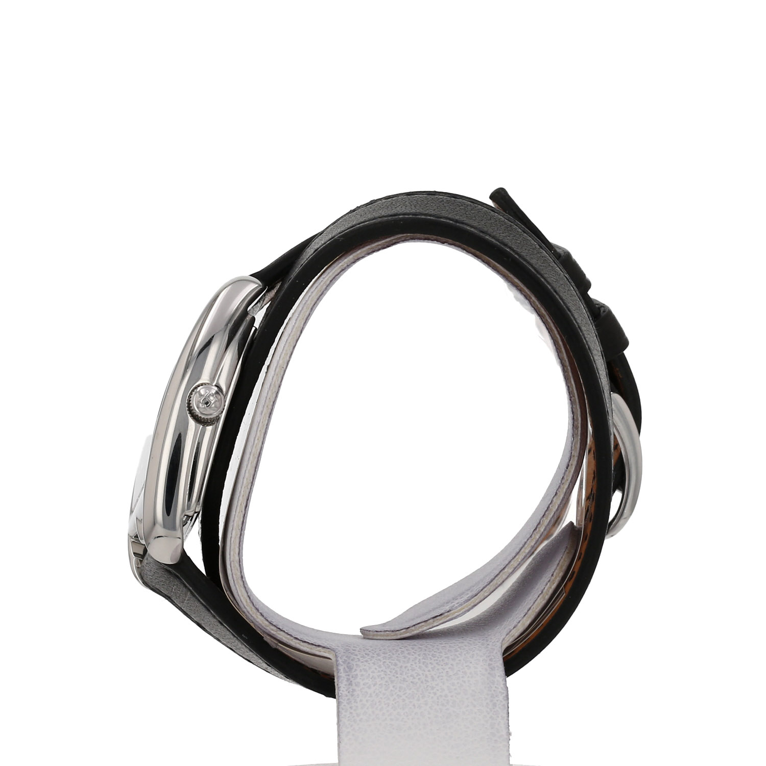 Hermès Cape Cod Tonneau watch, small model, in steel. Ref: Hermès - CT1.210. Circa 2010 - Detail D5