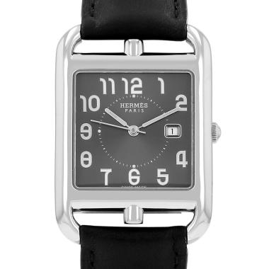 Montre Hermès Cape Cod grand modèle  en acier Ref: Hermes - CC2.710  Vers 2010