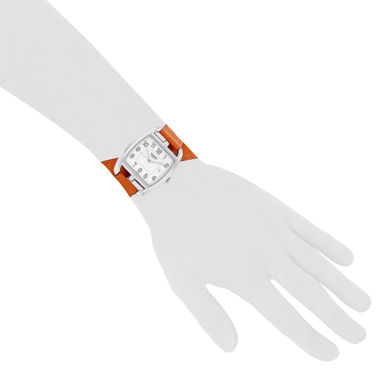 Hermès Cape Cod Tonneau watch in steel Ref: Hermès - CT1.710  Circa 2010 - Detail D1