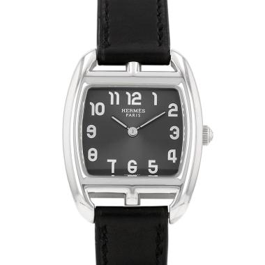 Hermès Cape Cod Tonneau steel watch, Ref: Hermès - CT1.210  Circa 2000