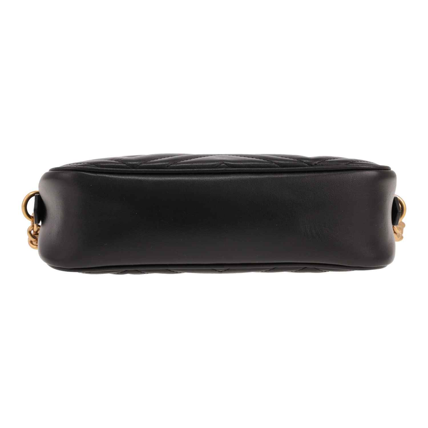 Gucci GG Marmont shoulder bag in black quilted leather - Detail D1