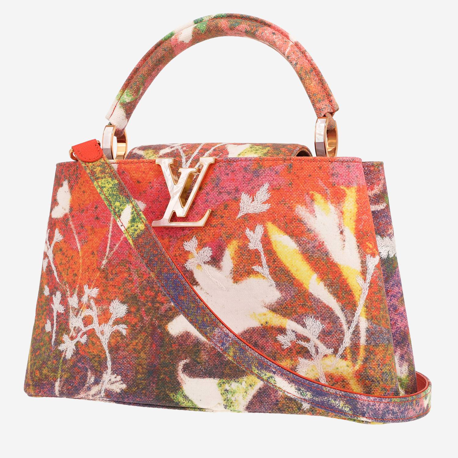 Sac à main Louis Vuitton  Capucines en toile multicolore