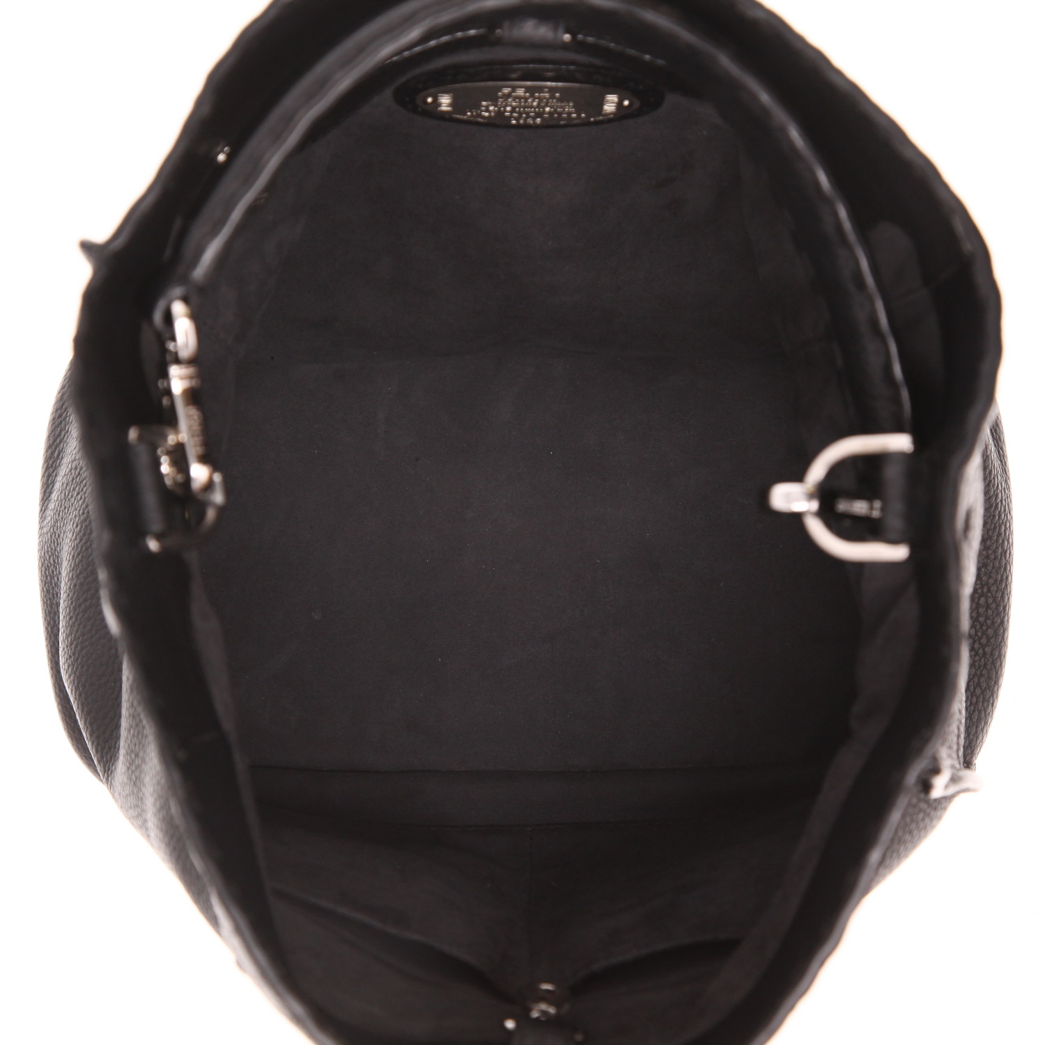 Borsa Fendi Anna Bucket  Selleria in pelle nera - Detail D3