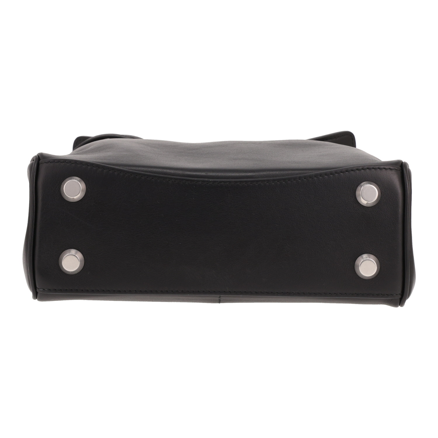 Sac bandoulière Balenciaga  Rodeo en cuir noir - Detail D1
