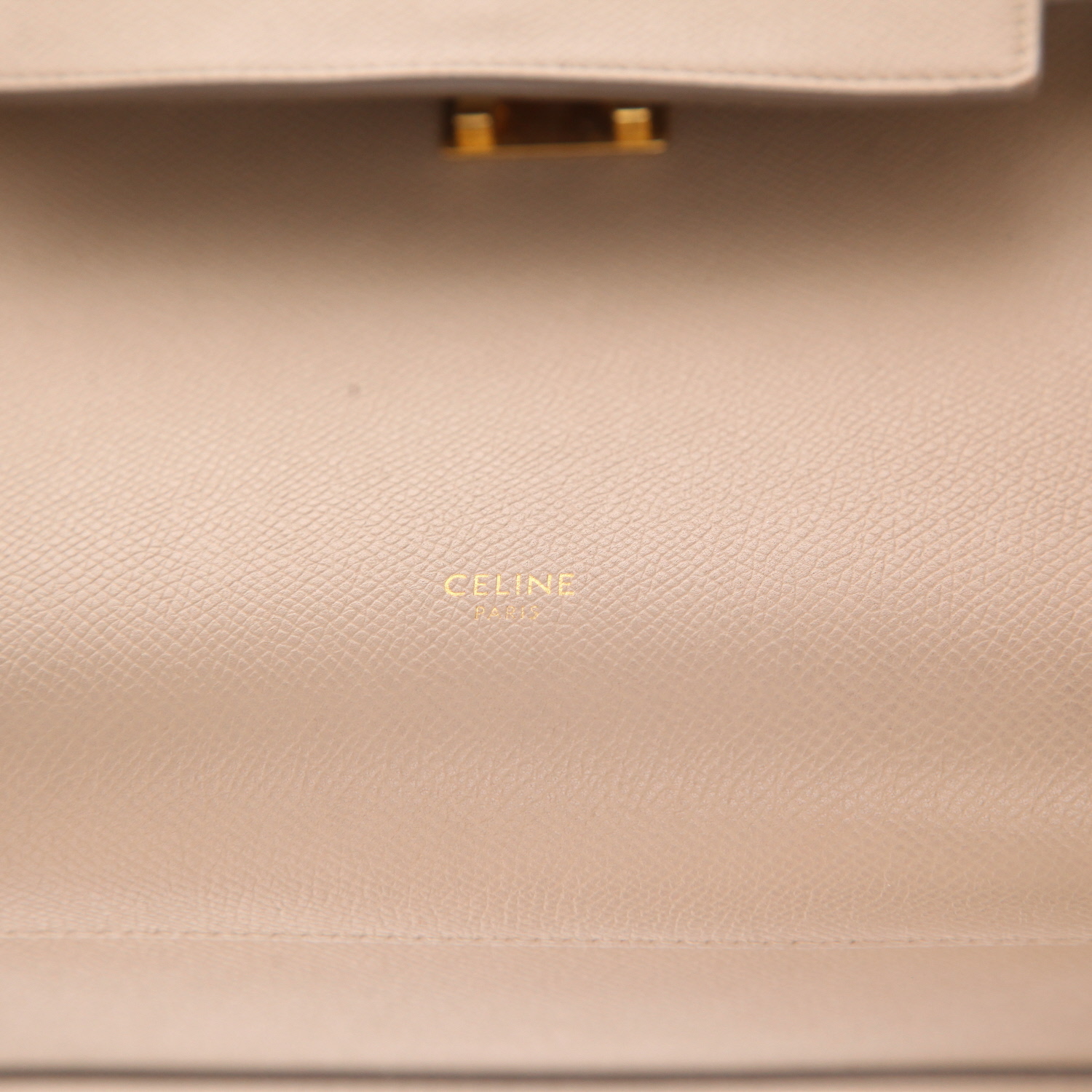 Bolso bandolera Celine «Belt Micro» de piel granulada beige - Detail D2