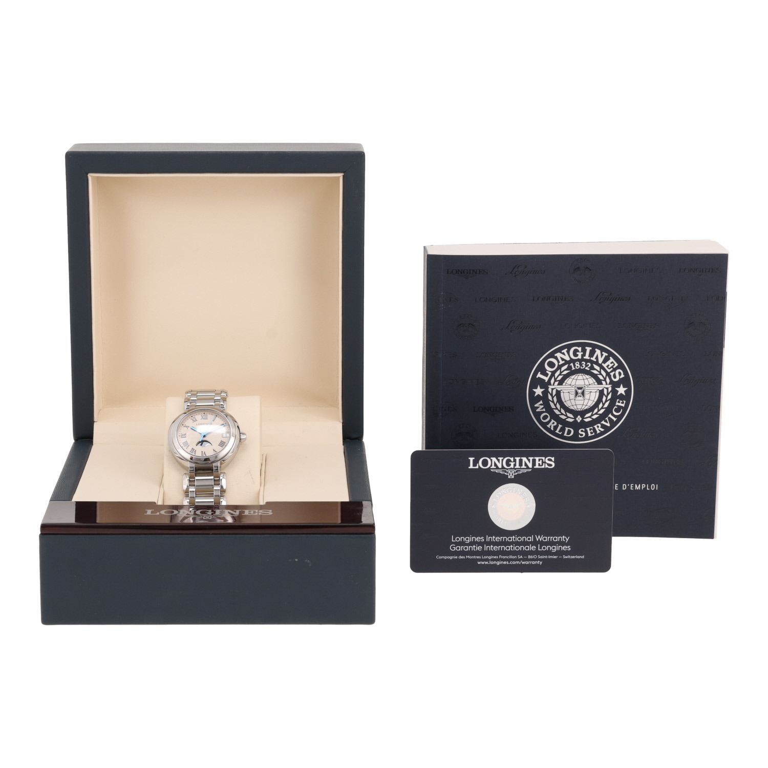 Longines PrimaLuna steel watch, Ref: Longines - L8.115.4.71.6  Circa 2021