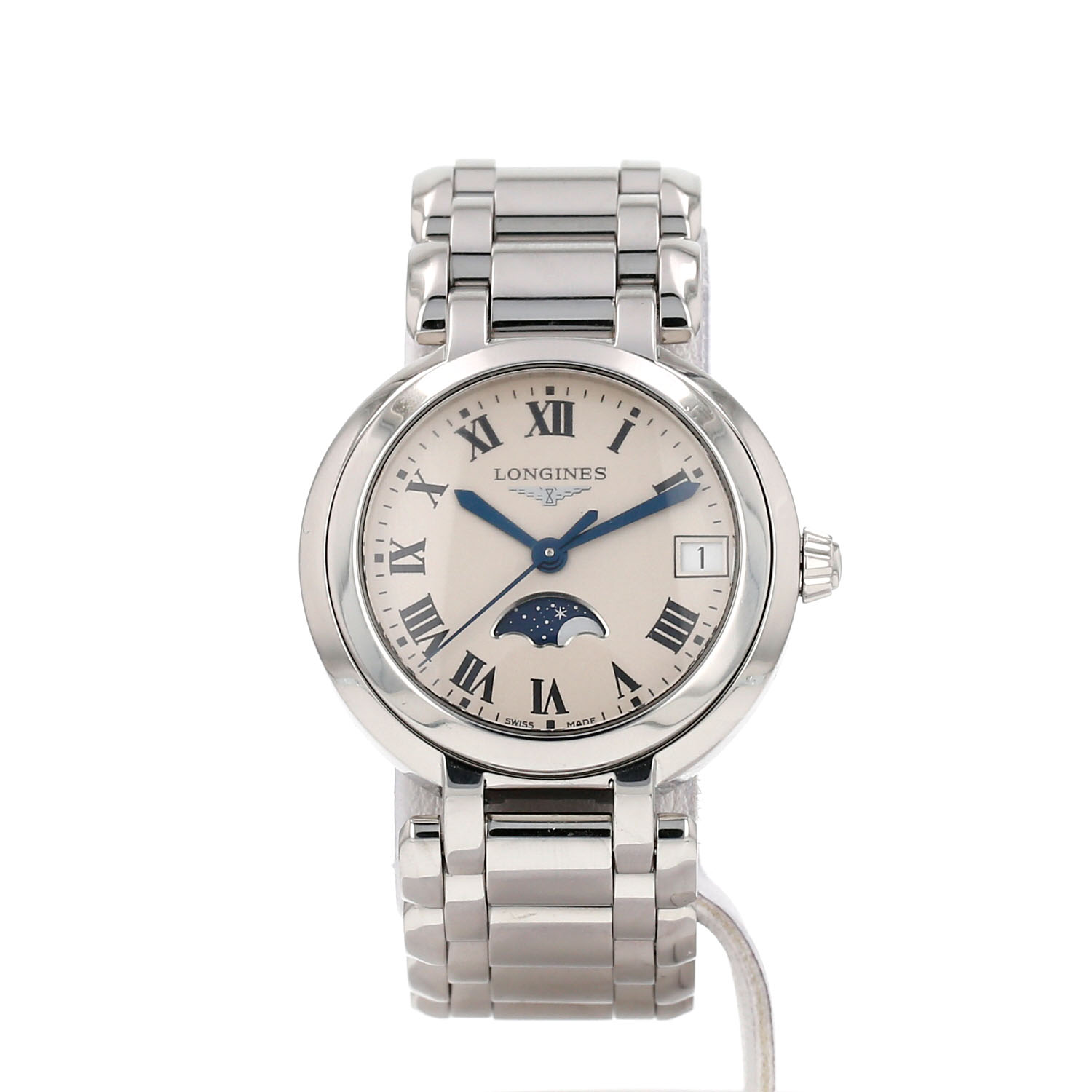 Orologio Longines PrimaLuna in acciaio, cod. art.: Longines - L8.115.4.71.6  Circa 2021 - Detail D3