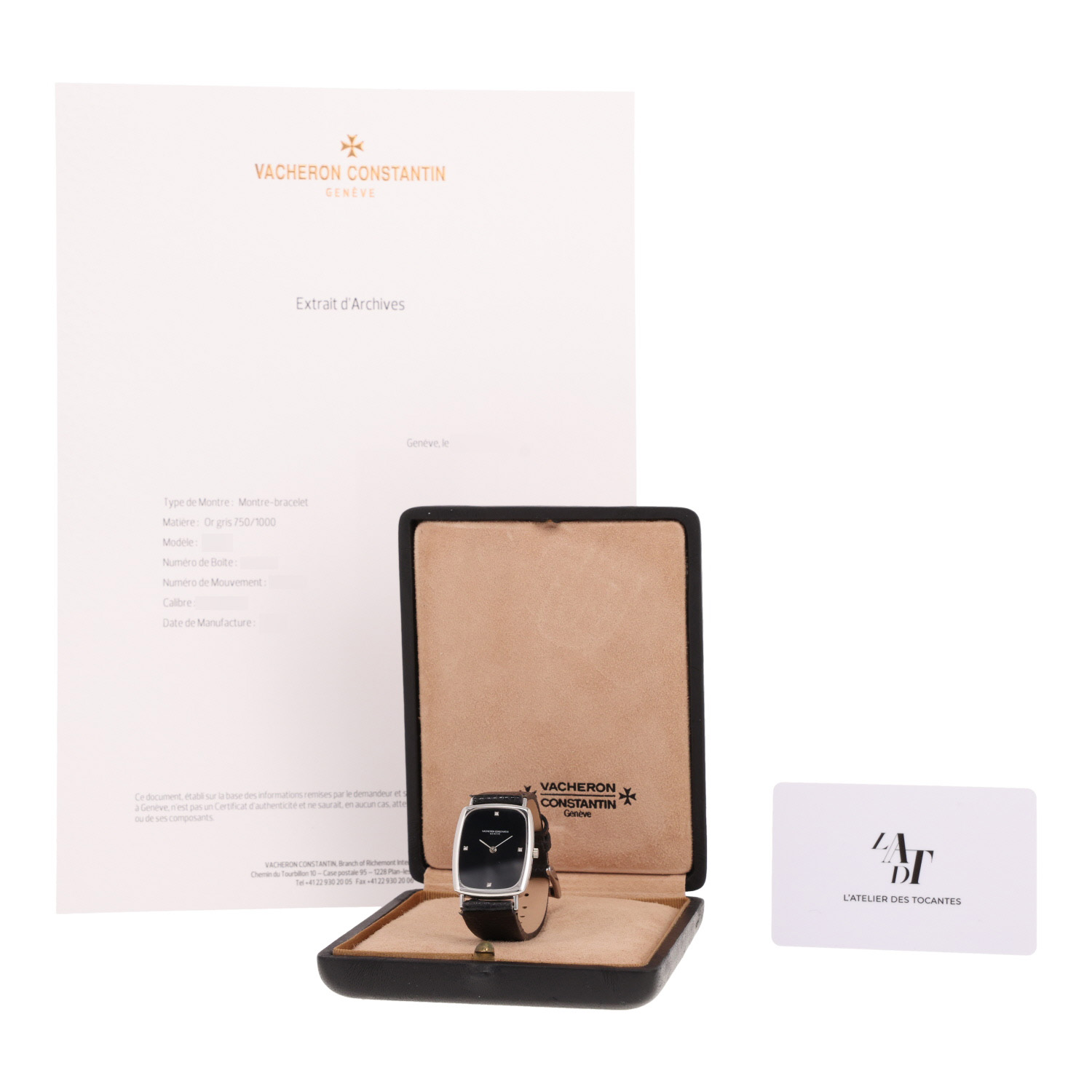 Vacheron Constantin Vintage watch in white gold, Ref: Vacheron Constantin - 7590P, circa 1970