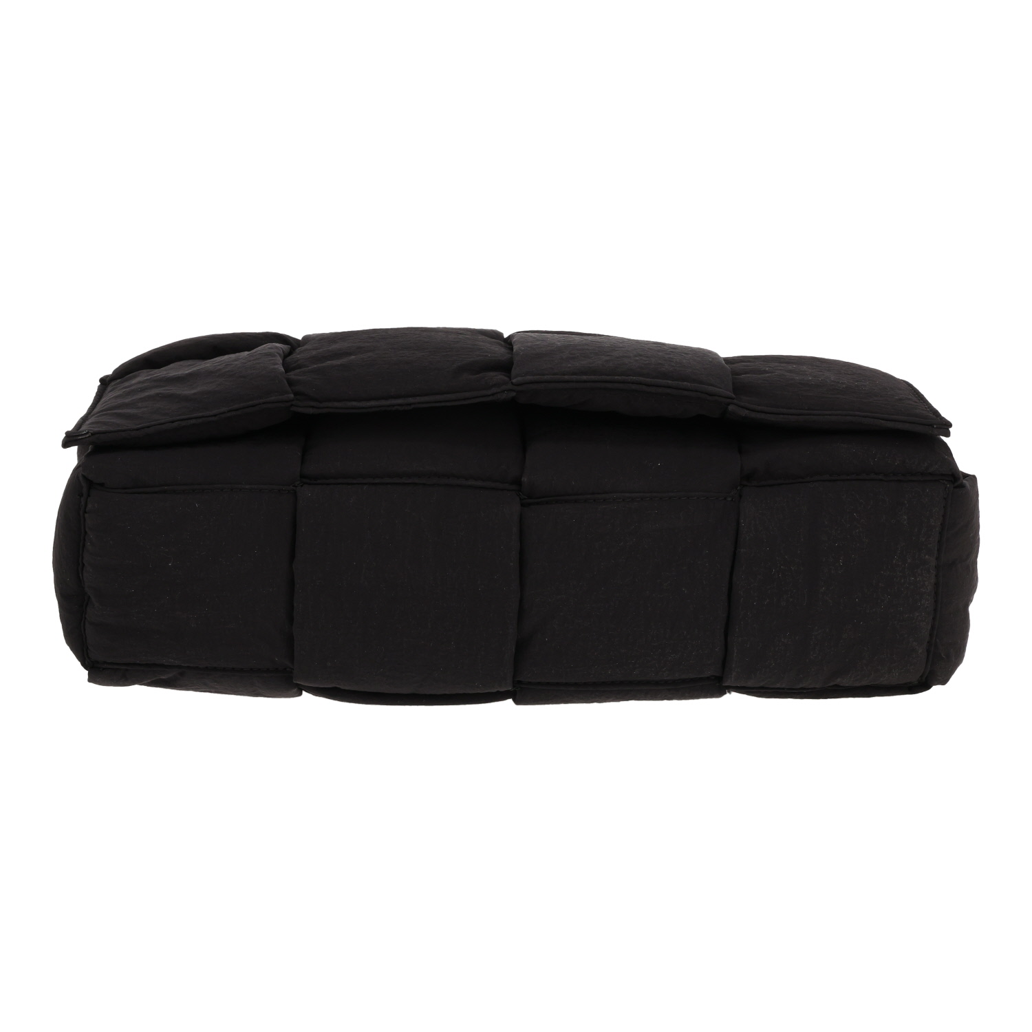 Bolso bandolera «Padded Cassette» de Bottega Veneta, de lona negra - Detail D1