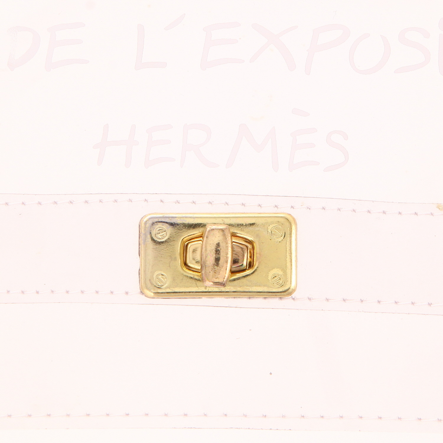 Sac à main Hermès  Kelly Plastic en vinyle transparent - Detail D2