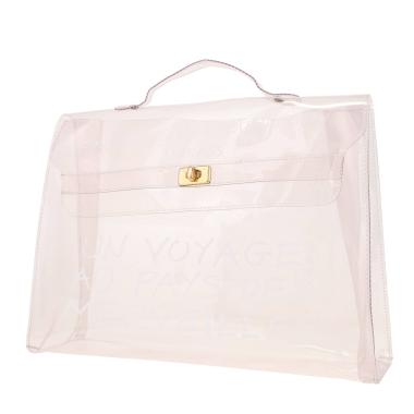 Hermès Kelly Plastic handbag in transparent vinyl