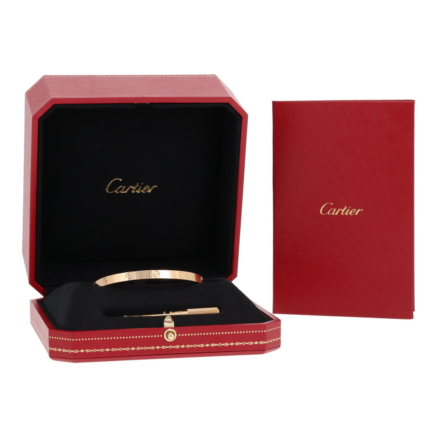 Medium-sized Cartier Love bracelet in yellow gold - Detail D2