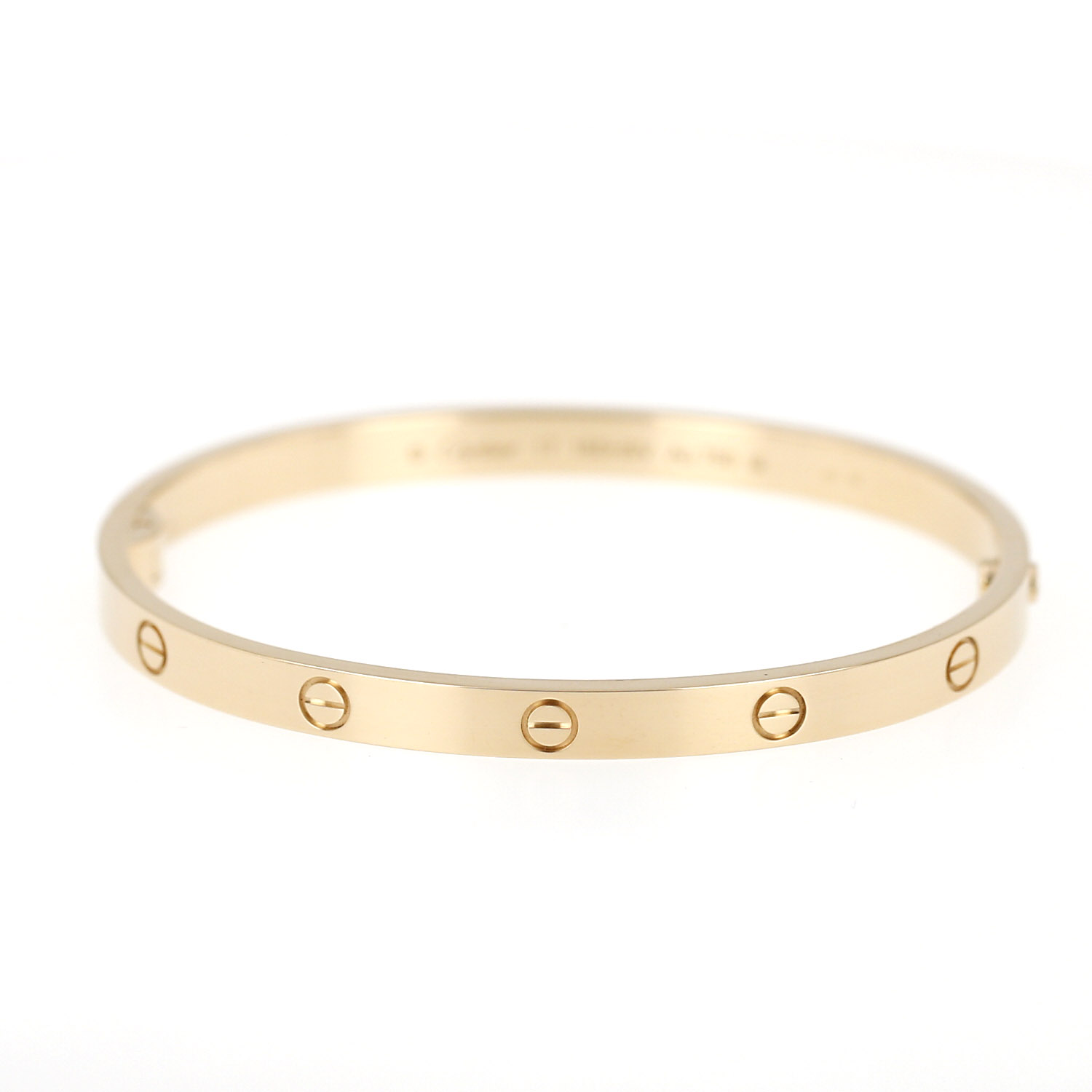 Pulsera Cartier Love, modelo mediano, en oro amarillo - Detail D3
