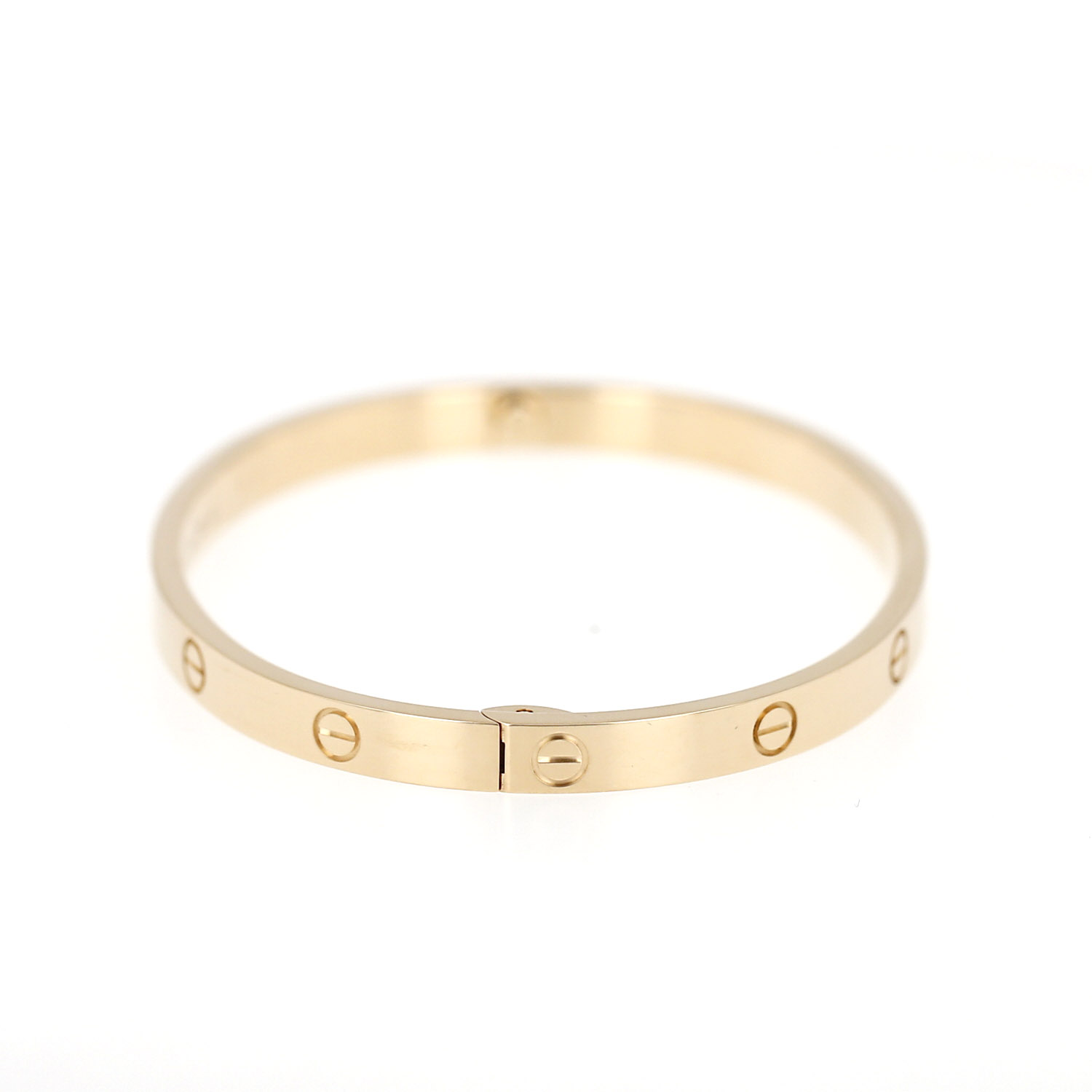 Medium-sized Cartier Love bracelet in yellow gold, size 17 - Detail D4