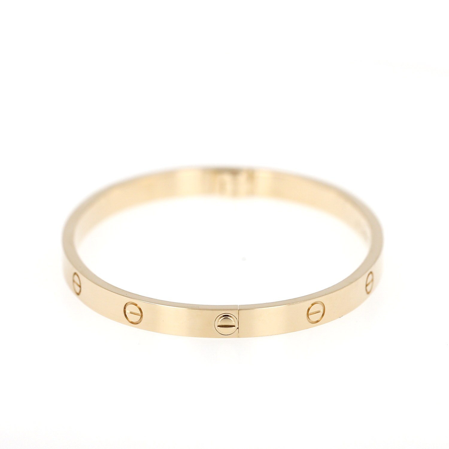 Pulsera Cartier Love, modelo mediano, en oro amarillo - Detail D6