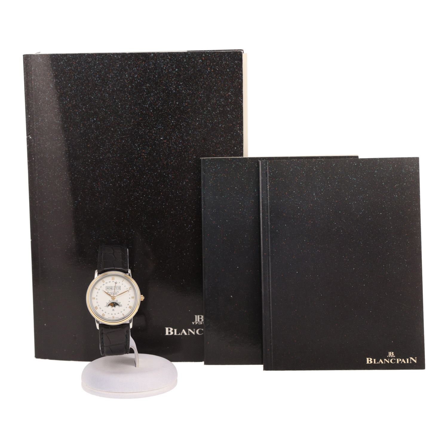 Montre Blancpain Villeret Moon Phase en or et acier Vers 1990