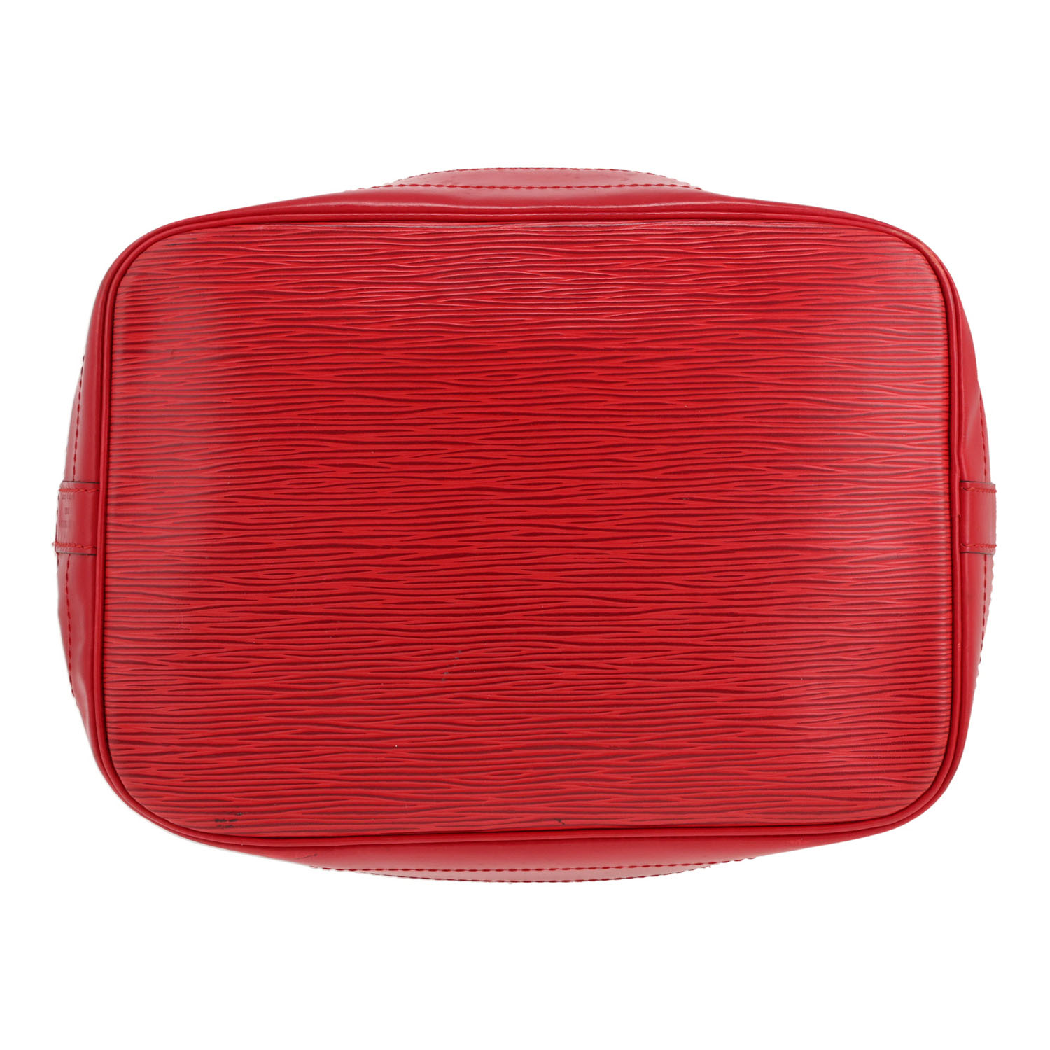Borsa Louis Vuitton Noé in pelle Épi nera e rossa - Detail D1