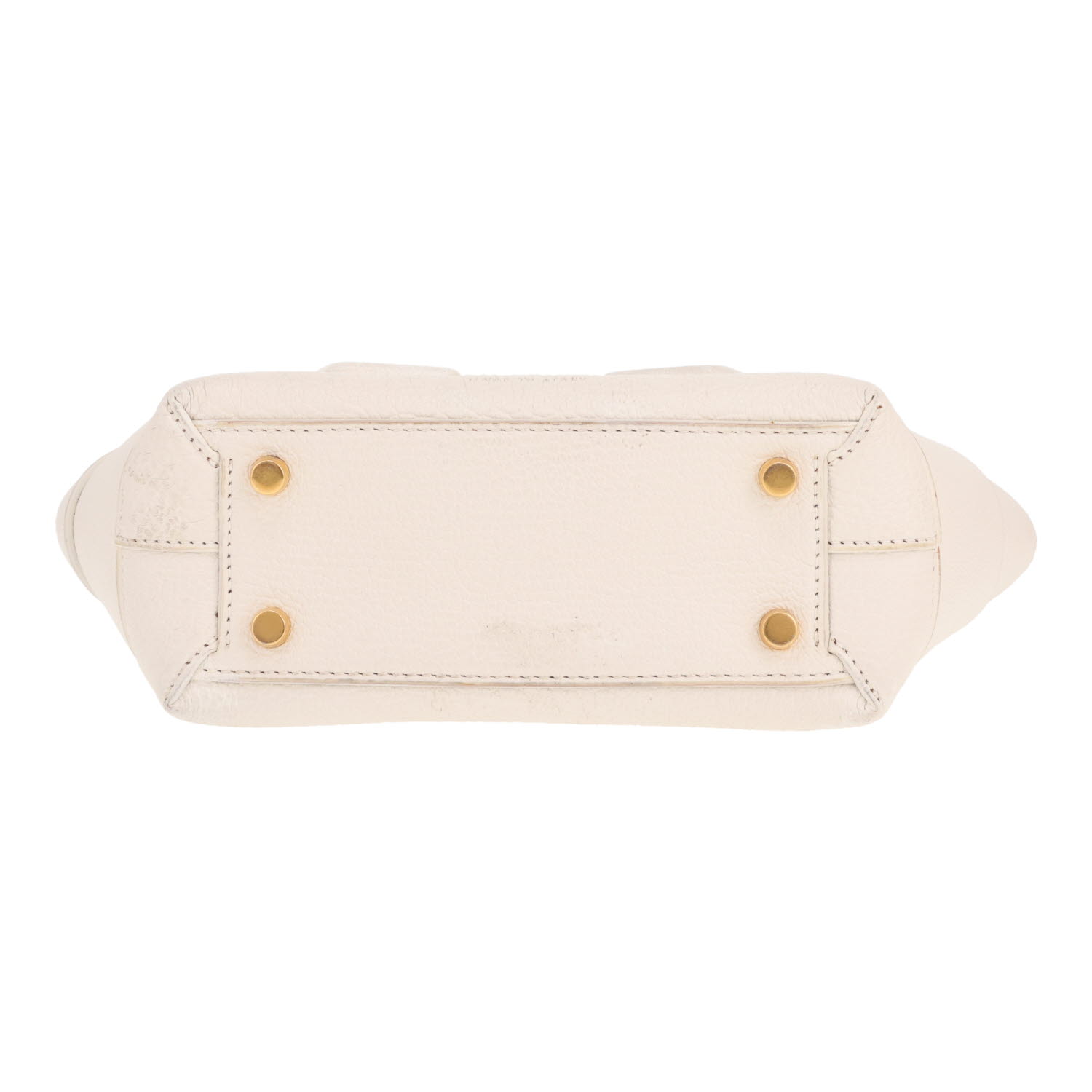 Sac à main Bottega Veneta  Arco mini  en cuir intrecciato blanc - Detail D1