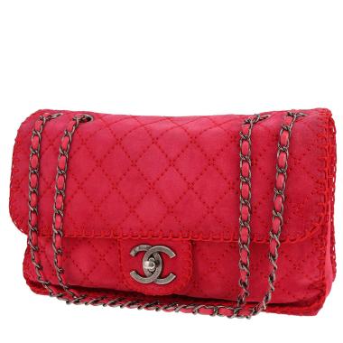 Borsa Chanel Timeless Jumbo in pelle di vitello scamosciata rosa