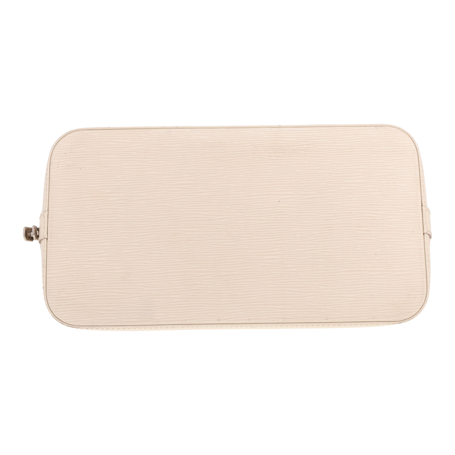 Sac à main Louis Vuitton  Alma moyen modèle  en cuir épi blanc - Detail D1