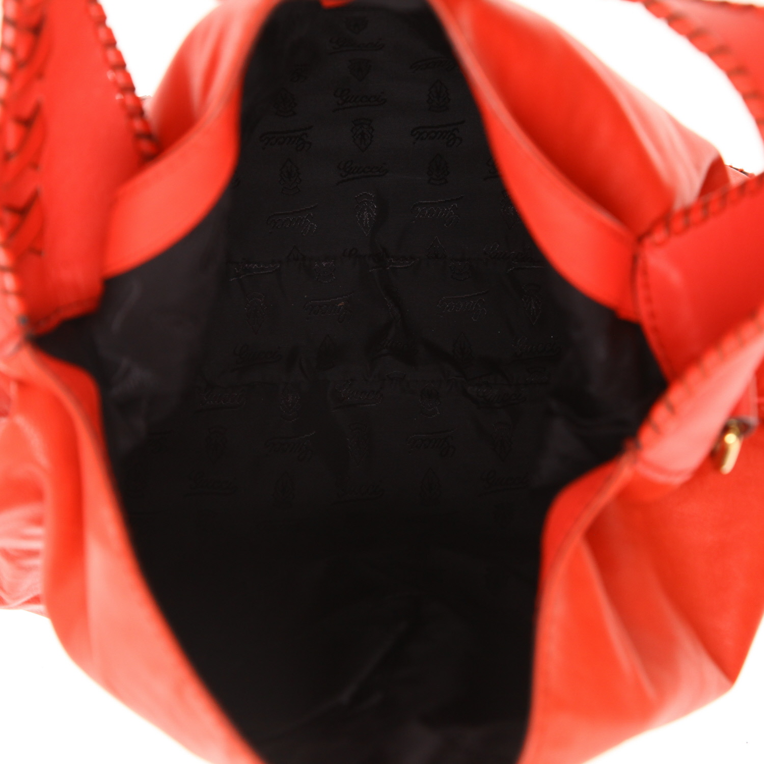 Gucci Jackie handbag in red leather - Detail D3