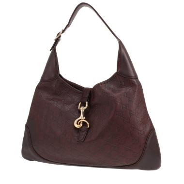 Gucci Jackie handbag in brown monogram leather