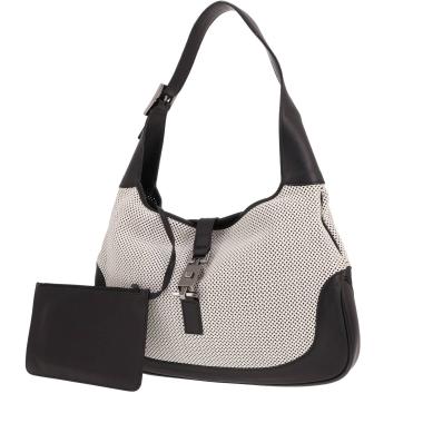 Bolso Gucci «Jackie» de piel blanca y negra