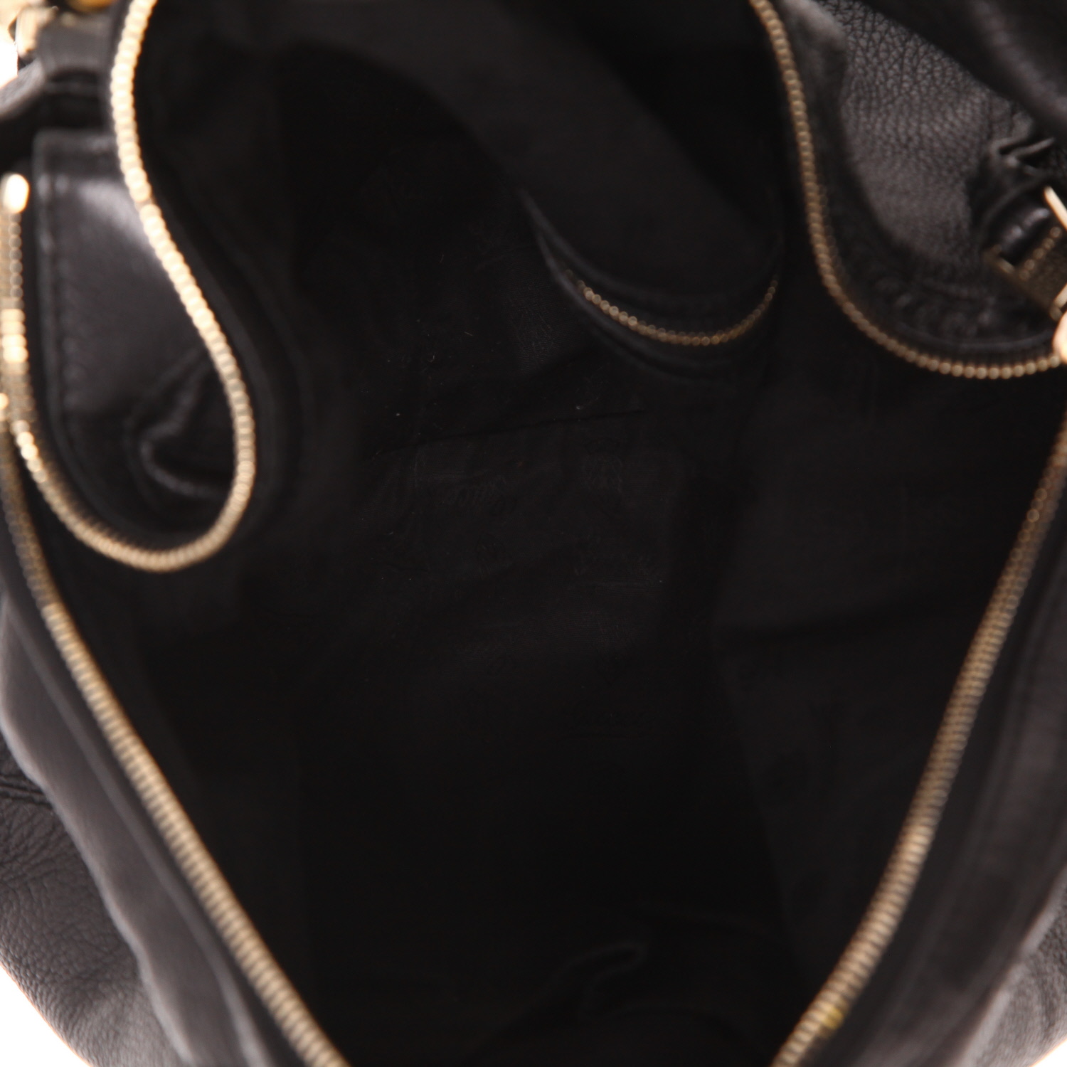 Gucci Sienna handbag in black leather - Detail D3