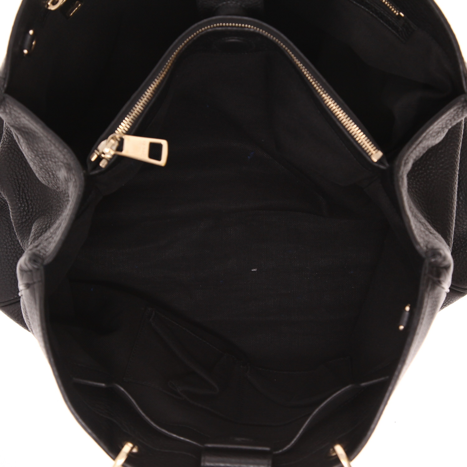 Sac à main Gucci  Bamboo en cuir noir - Detail D4