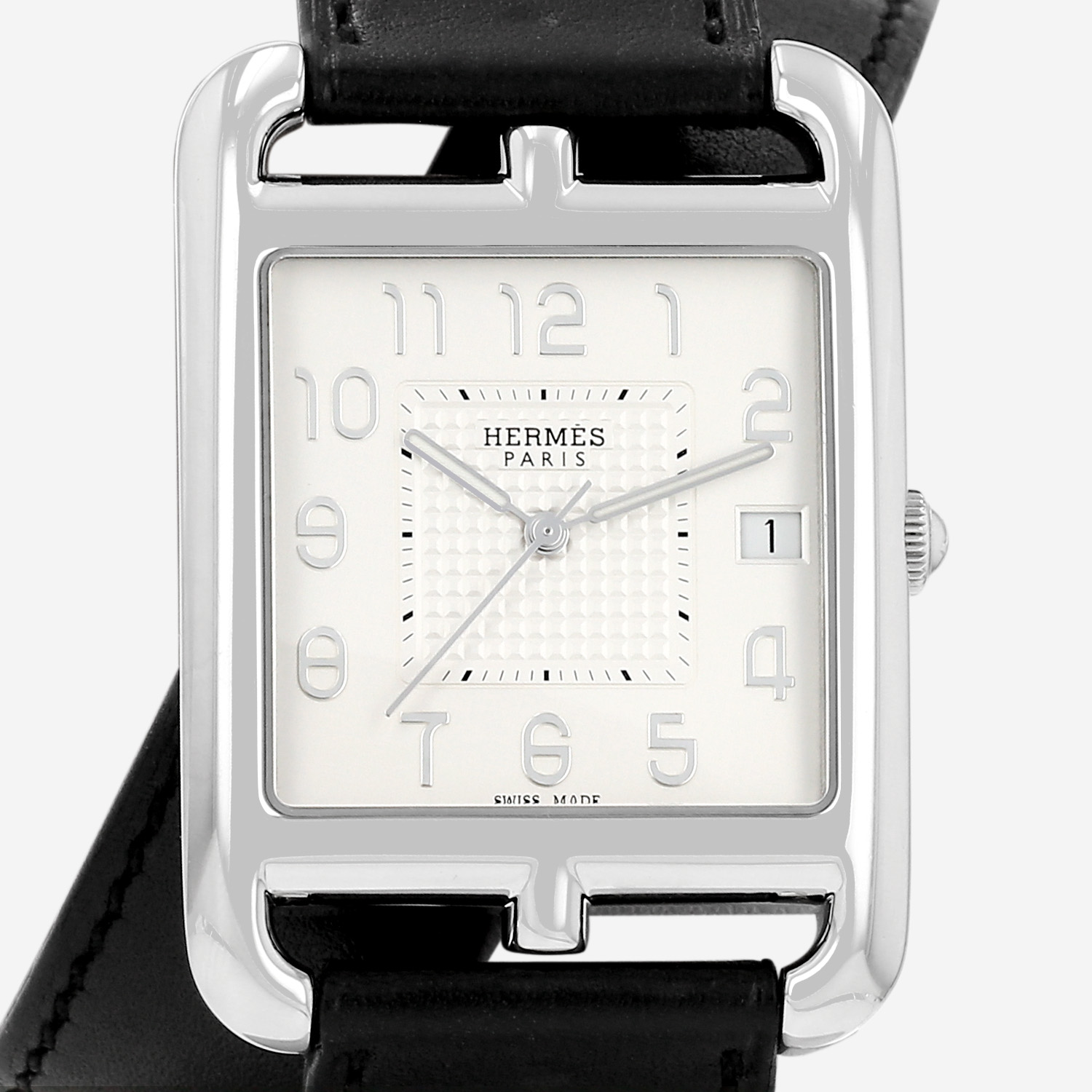 Hermès Cape Cod watch, size XL, in steel. Ref: Hermès - CC1.810. Circa 2010
