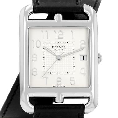 Montre Hermès Cape Cod taille XL  en acier Ref: Hermès - CC1.810  Vers 2010
