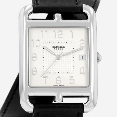 Hermès Cape Cod watch, size XL, in steel. Ref: Hermès - CC1.810. Circa 2010
