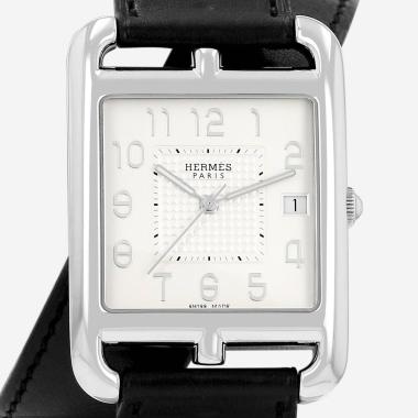 Montre Hermès Cape Cod taille XL  en acier Ref: Hermès - CC1.810  Vers 2010